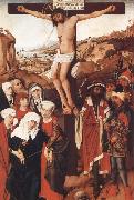 PLEYDENWURFF, Hans Crucifixion of the Hof Altarpiece oil painting on canvas